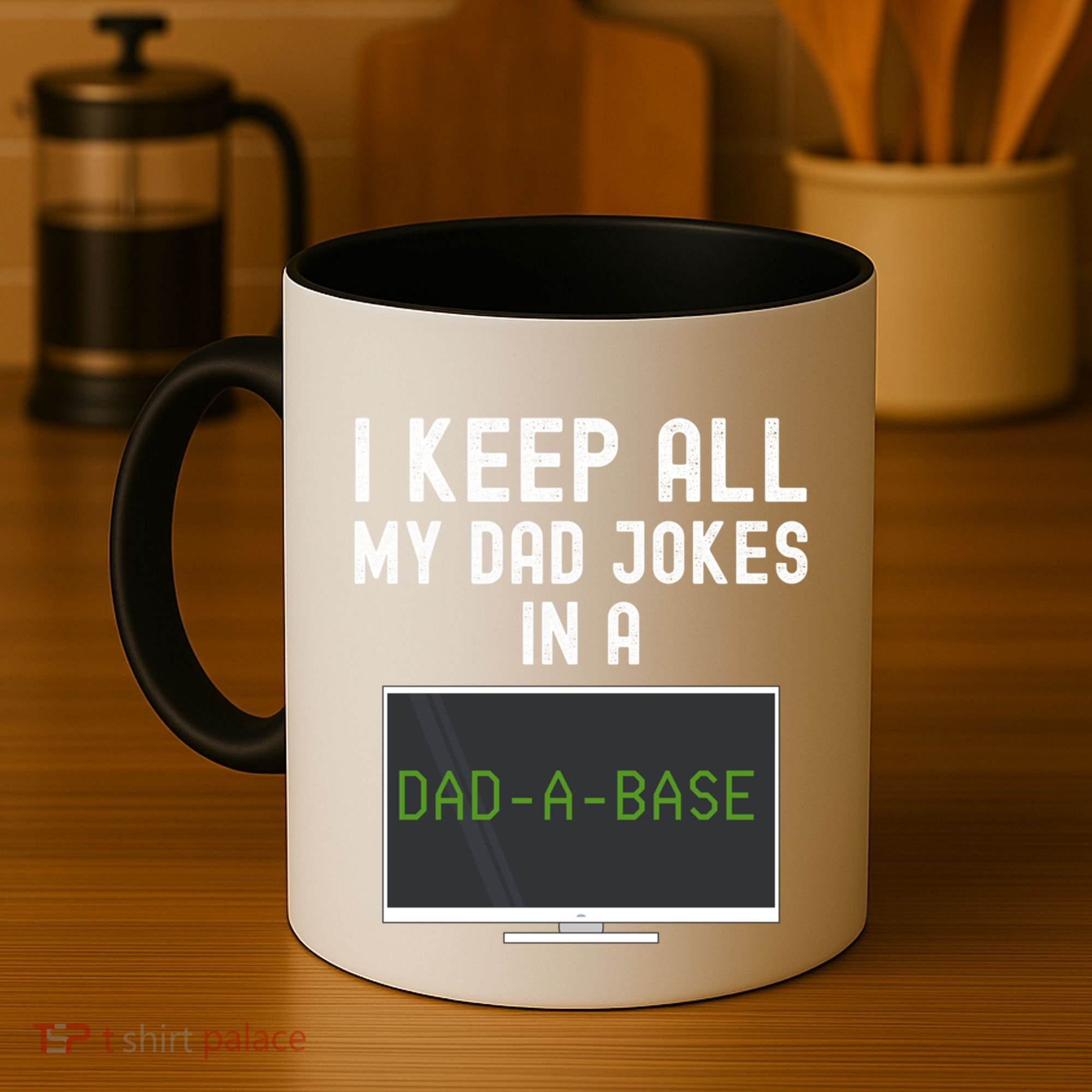Funny I Keep All My Dad Jokes In A Dad A Base Gag Dad Joke Gift Coffee Mug