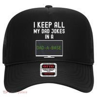 Funny I Keep All My Dad Jokes In A Dad A Base Gag Dad Joke Gift Hat thumb 0