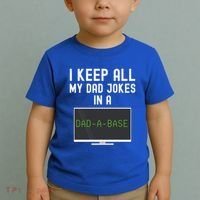 Funny I Keep All My Dad Jokes In A Dad A Base Gag Dad Joke Gift Toddler T-Shirt thumb 2