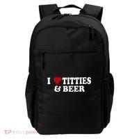 Funny I Love Tittes And Beer Backpack thumb 0