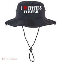 Funny I Love Tittes And Beer Bucket Hat thumb 0