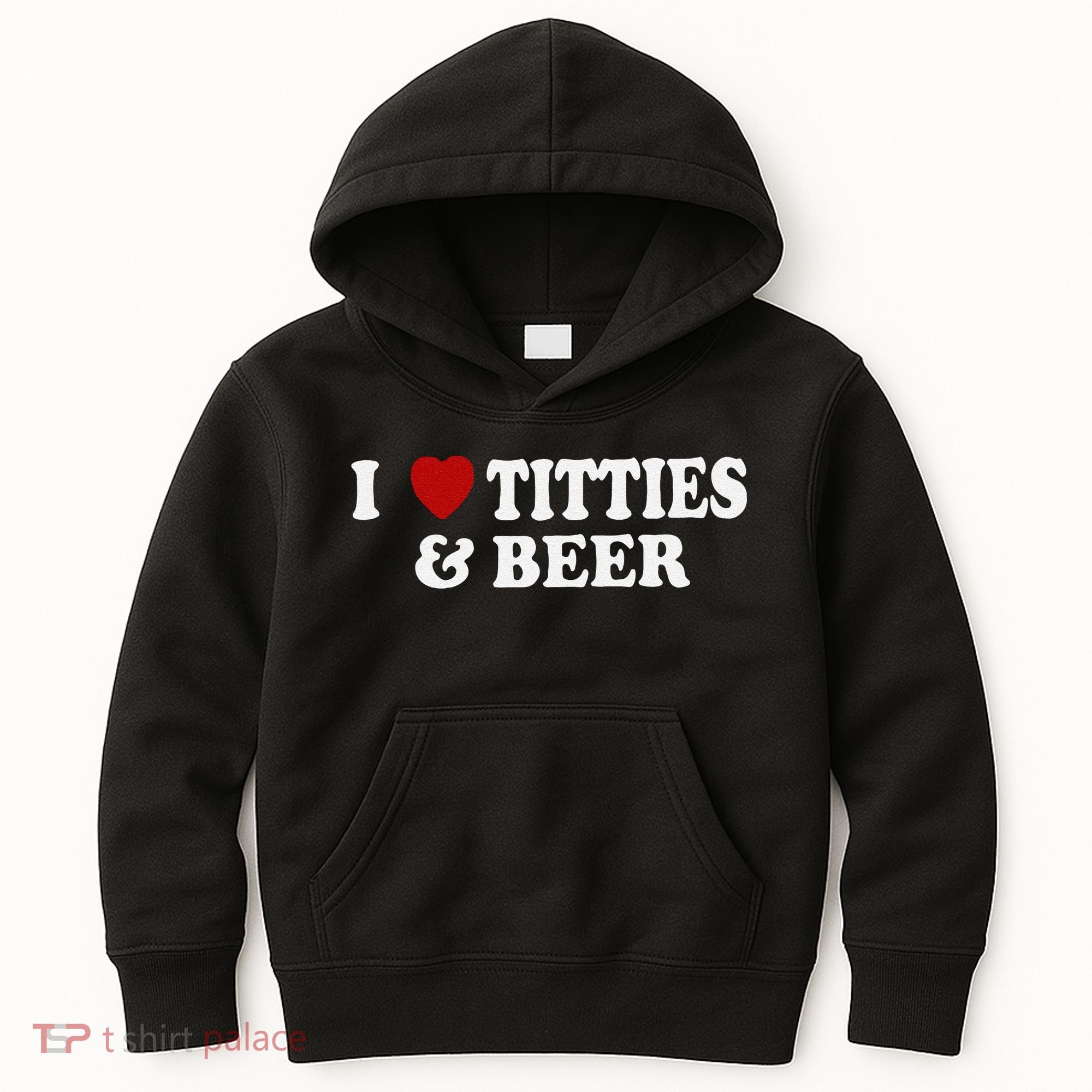Funny I Love Tittes And Beer Kids Hoodie