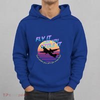 Fly It Like You Stole It Sky King Vaporwave Aesthetic Hoodie thumb 0