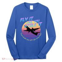 Fly It Like You Stole It Sky King Vaporwave Aesthetic Long Sleeve Shirt thumb 0