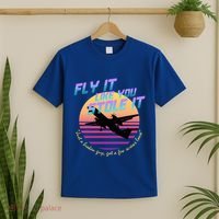 Fly It Like You Stole It Sky King Vaporwave Aesthetic T-Shirt thumb 2