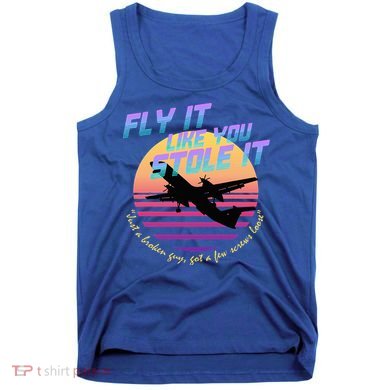 Fly It Like You Stole It Sky King Vaporwave Aesthetic Tank Top