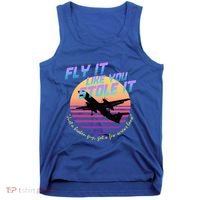 Fly It Like You Stole It Sky King Vaporwave Aesthetic Tank Top thumb 0