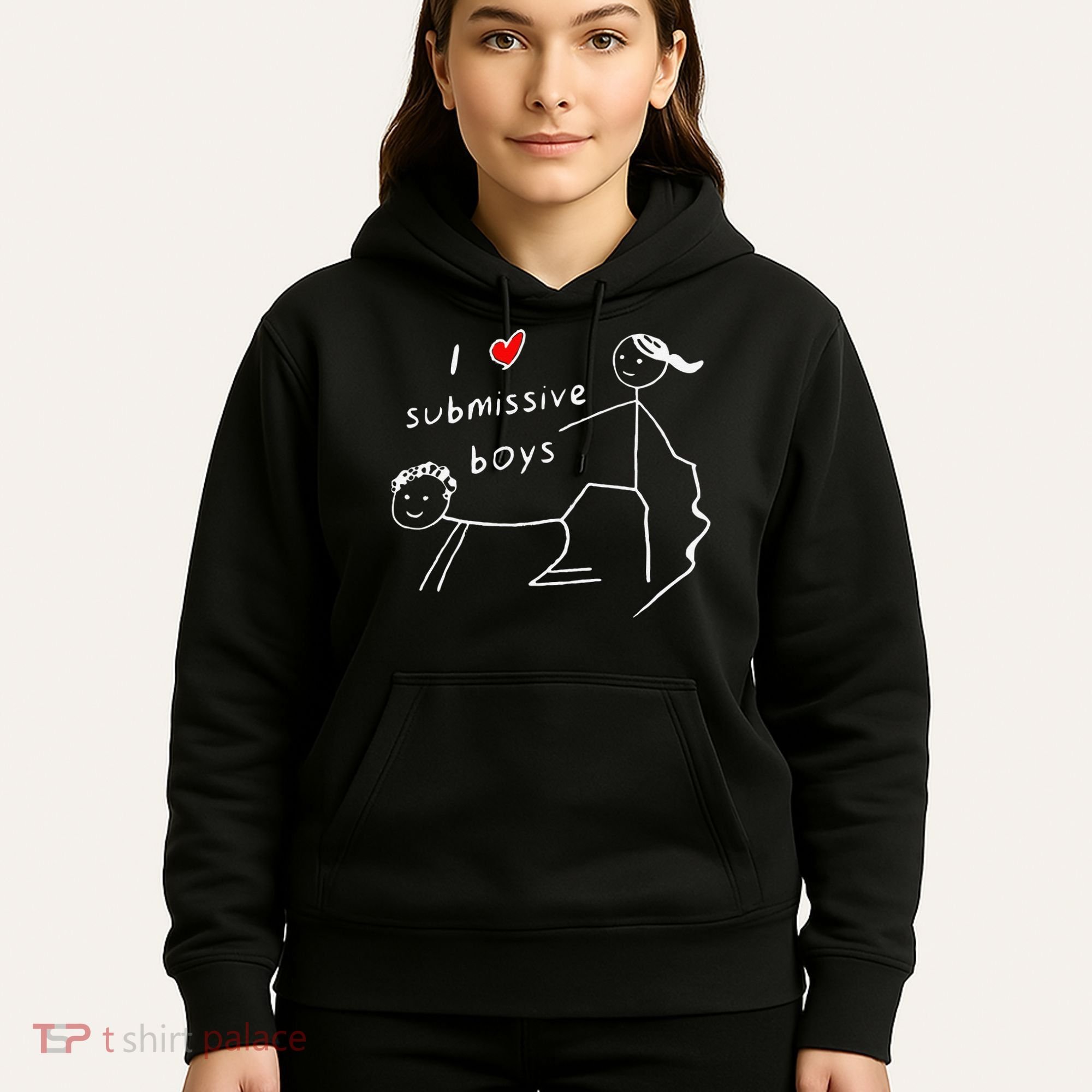 Funny I Love Submissive Boy I Heart Submissive Gift Hoodie