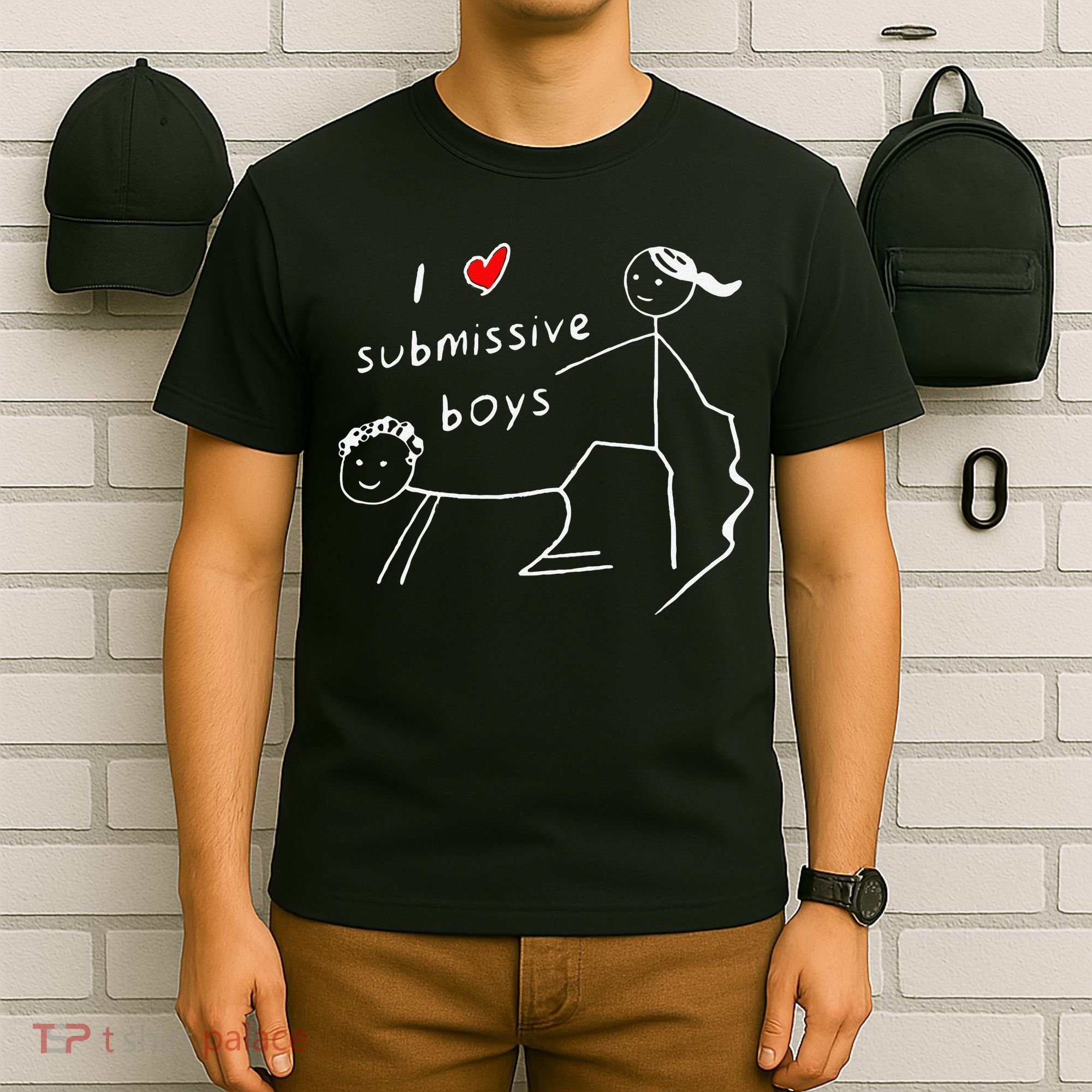 Funny I Love Submissive Boy I Heart Submissive Gift T-Shirt