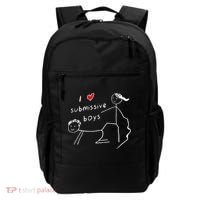 Funny I Love Submissive Boy I Heart Submissive Gift Backpack thumb 0