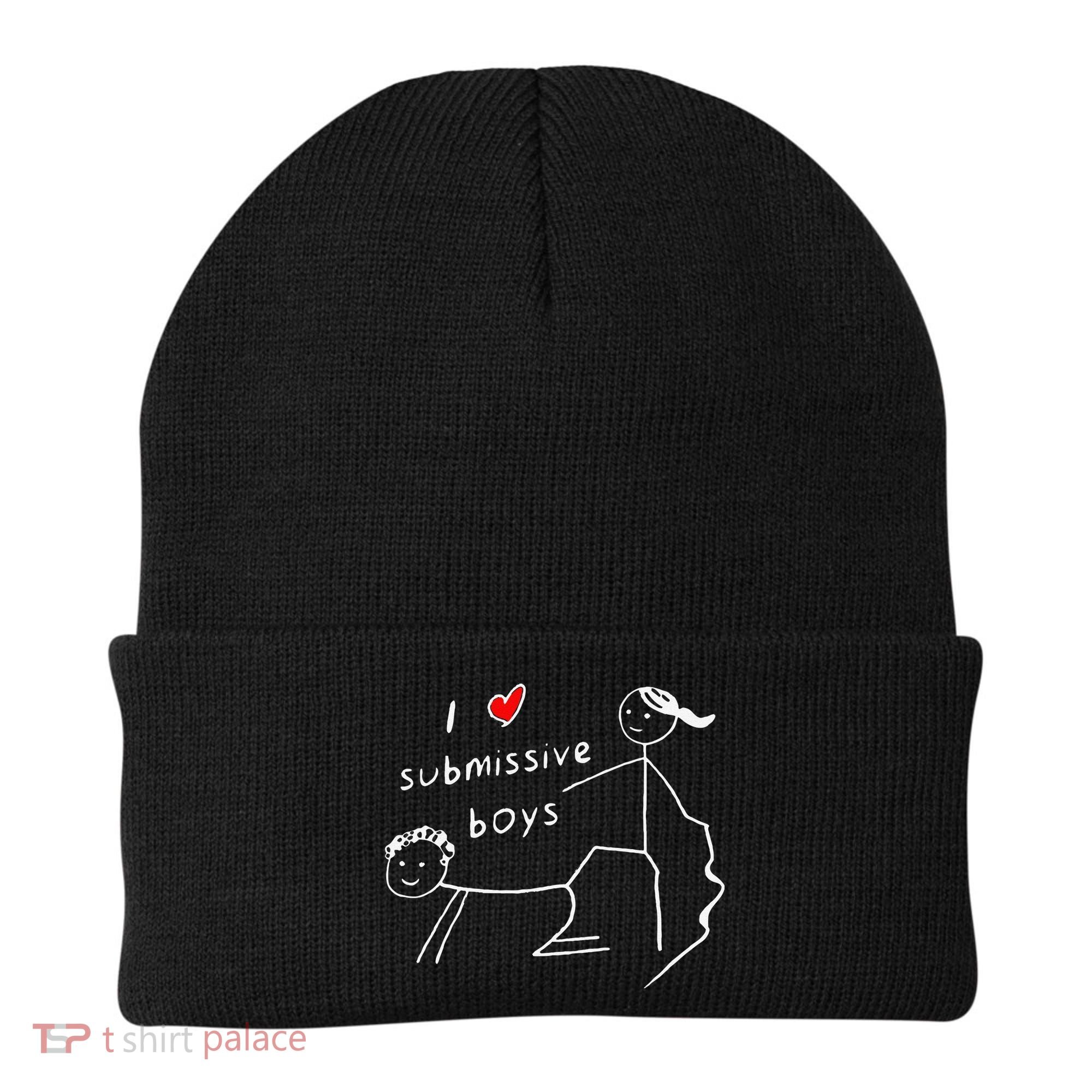 Funny I Love Submissive Boy I Heart Submissive Gift Beanie