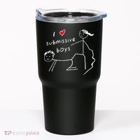Funny I Love Submissive Boy I Heart Submissive Gift Tumbler thumb 0