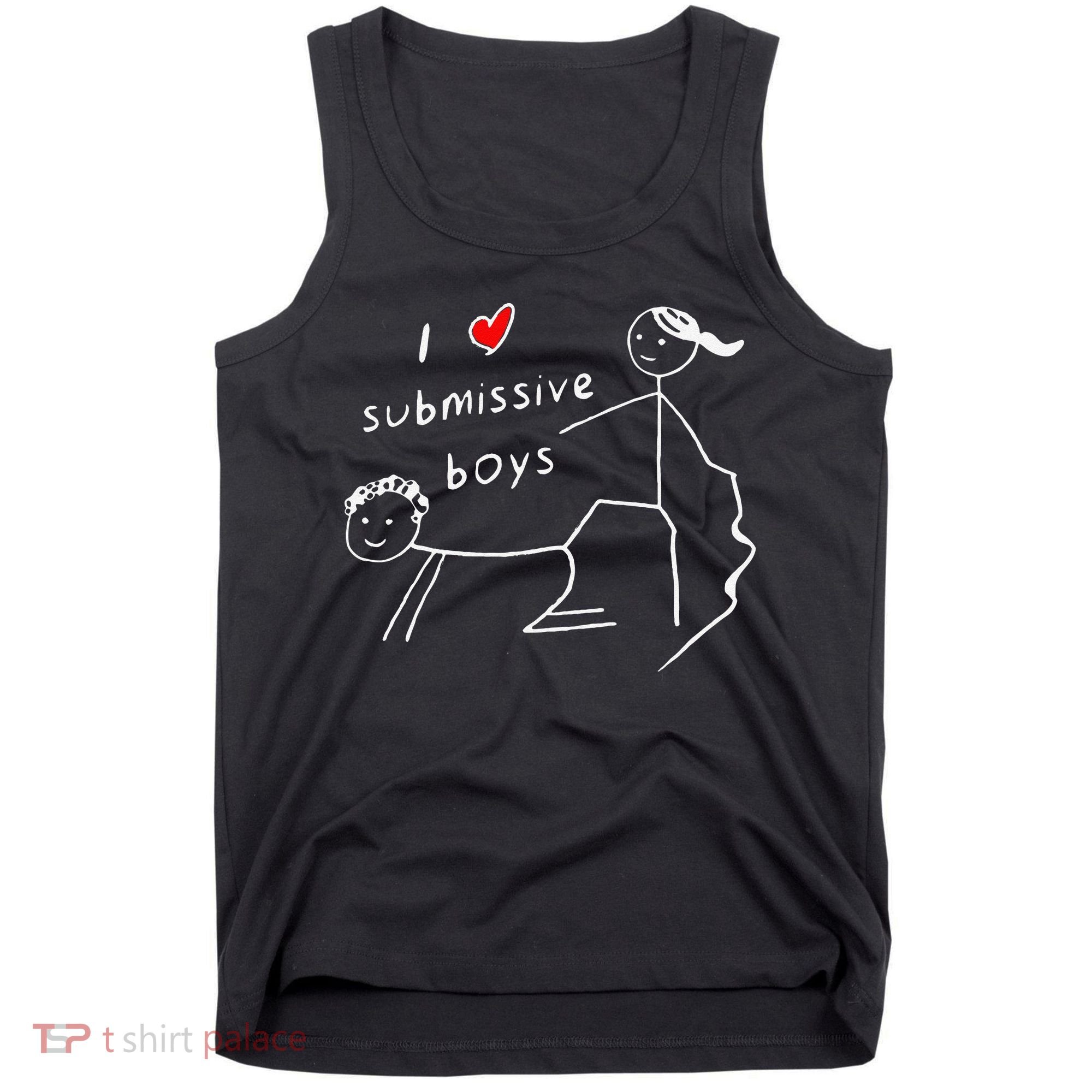 Funny I Love Submissive Boy I Heart Submissive Gift Tank Top