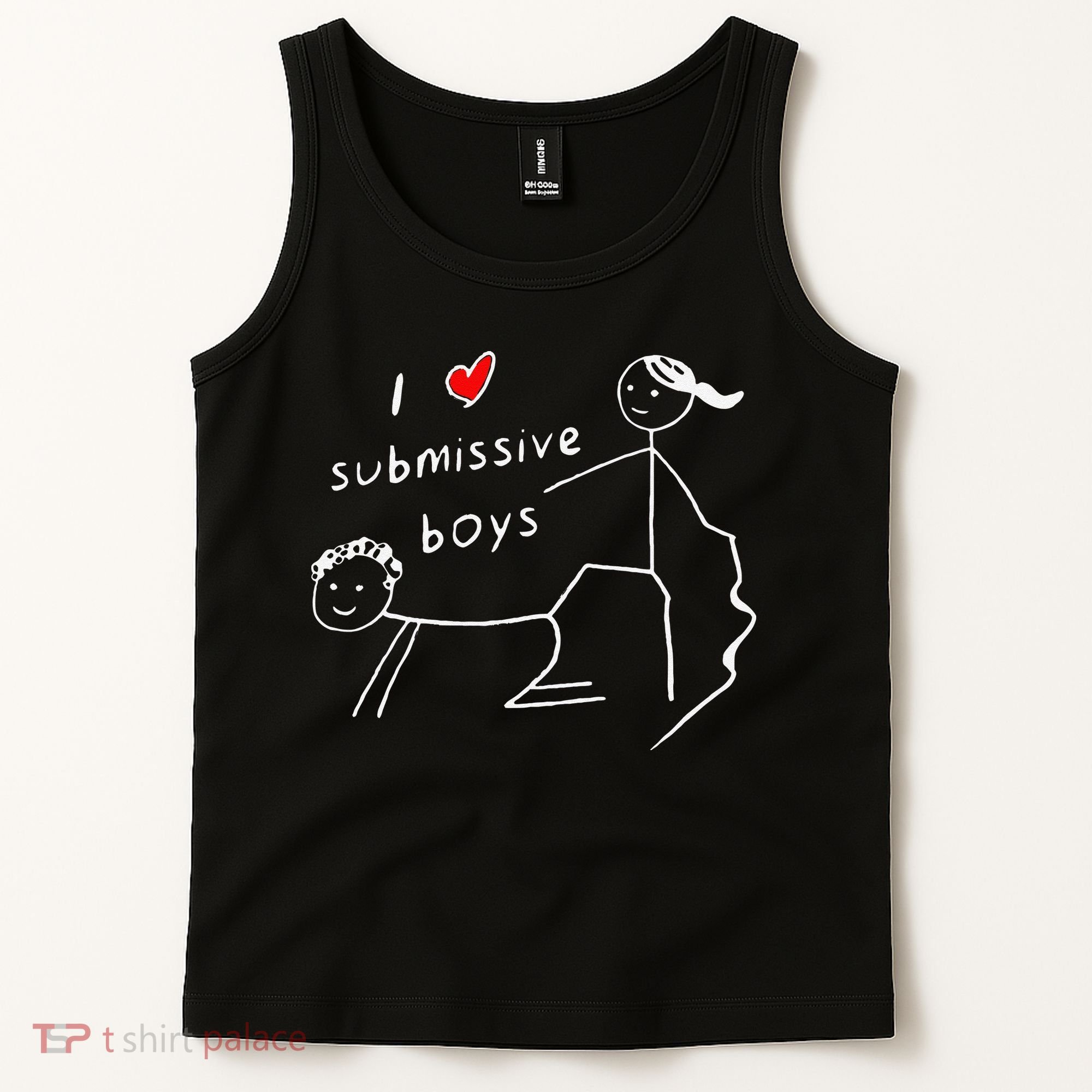 Funny I Love Submissive Boy I Heart Submissive Gift Tank Top