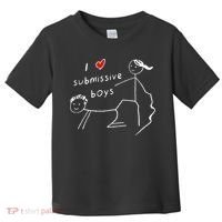 Funny I Love Submissive Boy I Heart Submissive Gift Toddler T-Shirt thumb 0