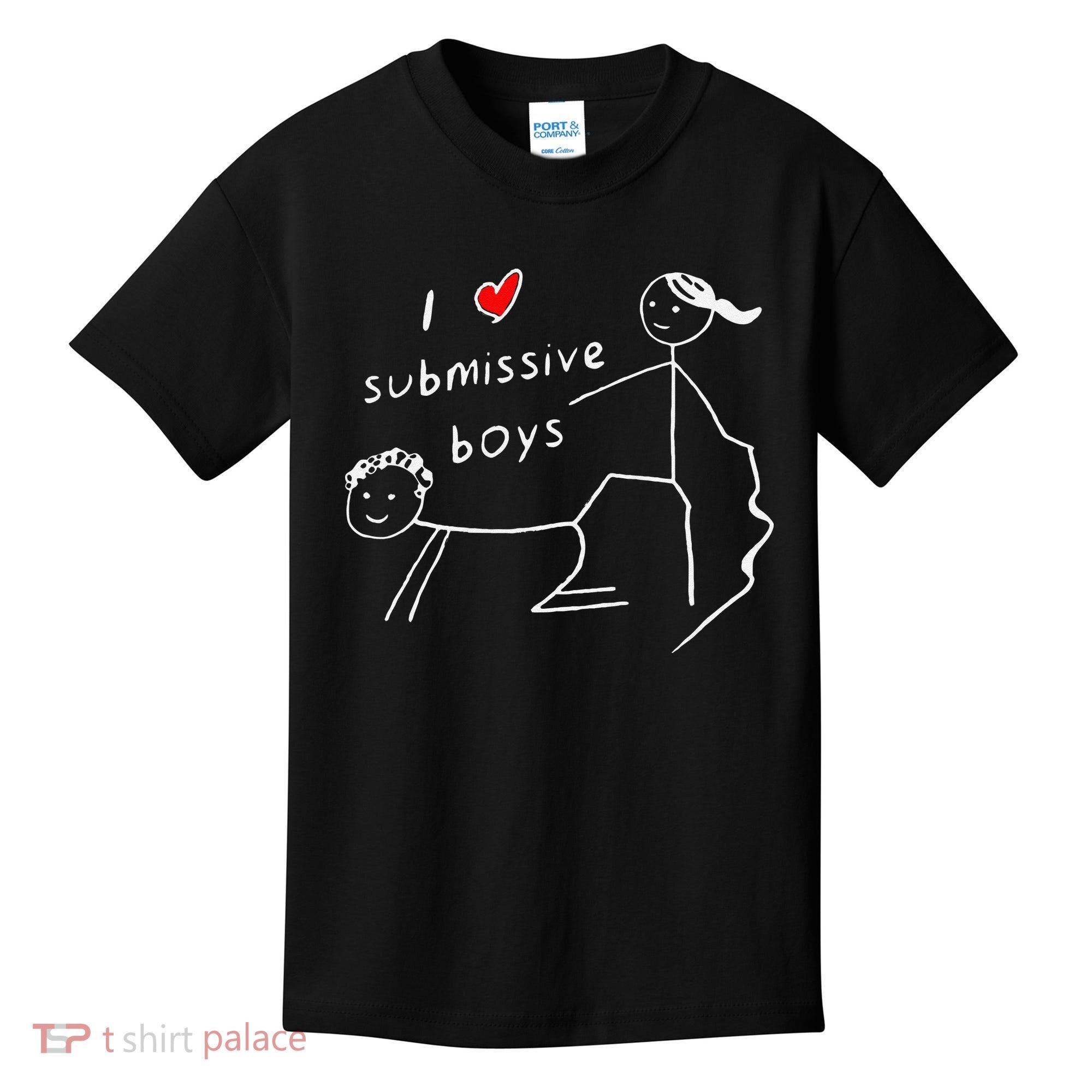 Funny I Love Submissive Boy I Heart Submissive Gift Kids T-Shirt