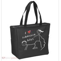 Funny I Love Submissive Boy I Heart Submissive Gift Tote Bag thumb 2