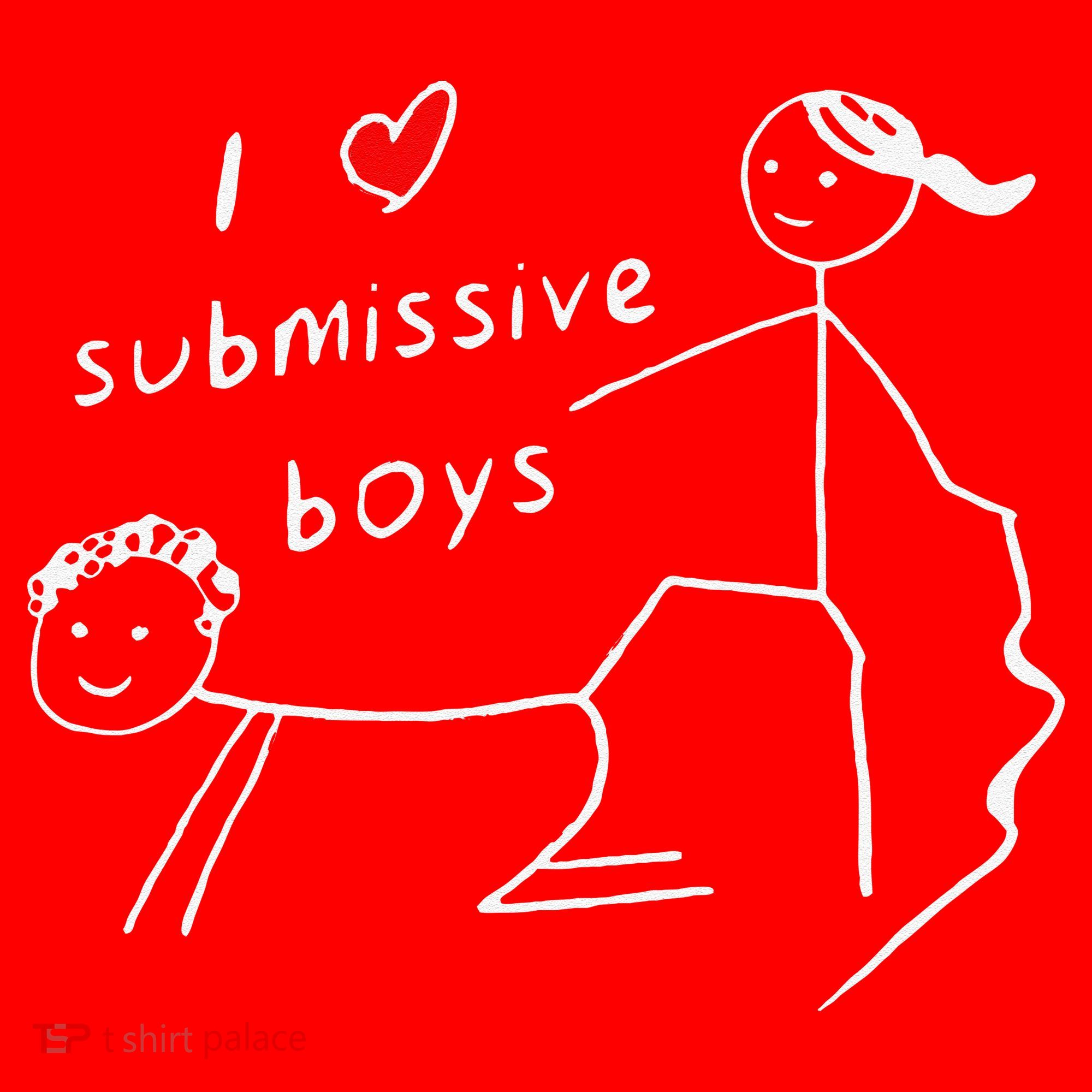Funny I Love Submissive Boy I Heart Submissive Gift Santa Hat