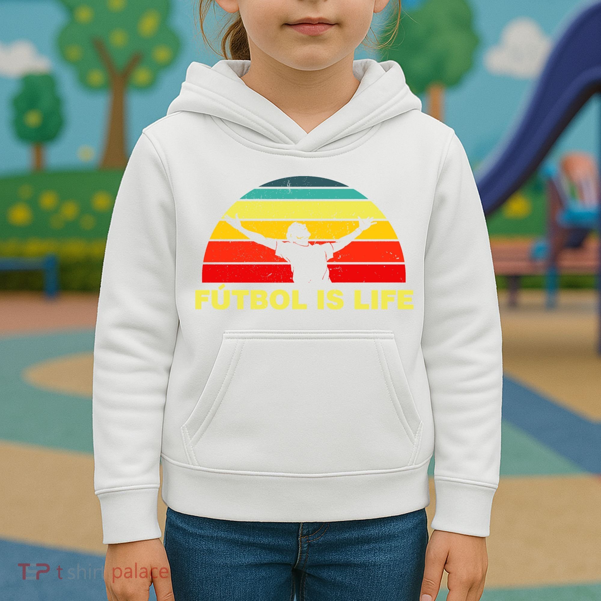 Futbol Is Life Kids Hoodie