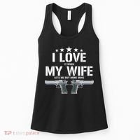 Funny I Love It When My Wife Lets Me Buy More Guns Husband Women's Tank Top thumb 0