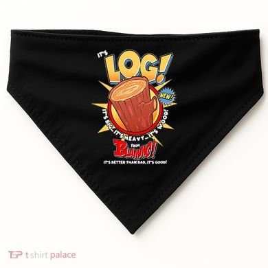 Funny It's Log USA-Made Doggie Bandana