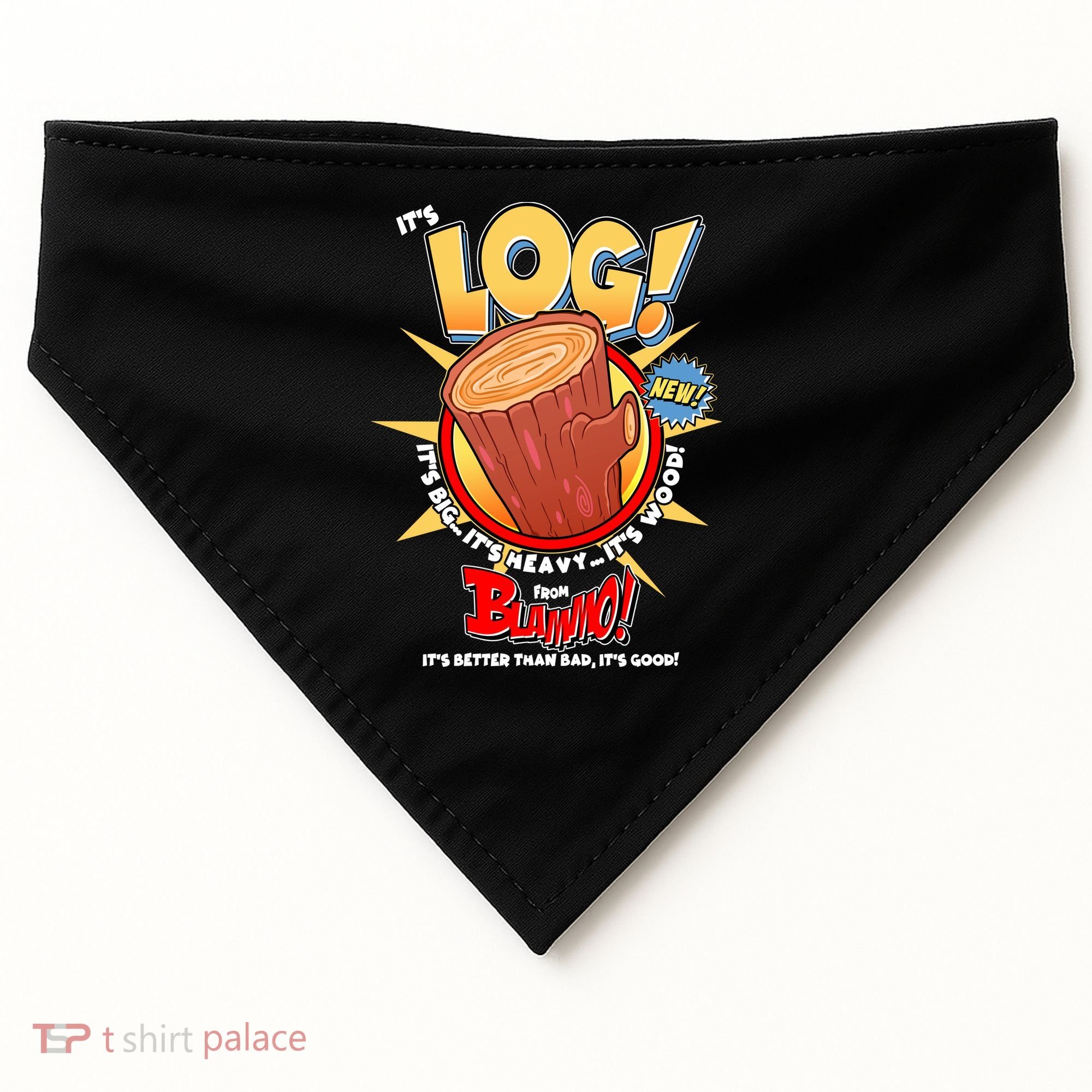 Funny It's Log USA-Made Doggie Bandana