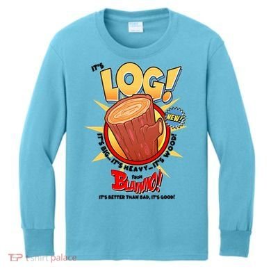 Funny It's Log Kids Long Sleeve Shirt