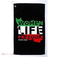 Free Iran Life Freedom Stand With Persian Cute Gift Golf Towel thumb 0