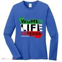 Free Iran Life Freedom Stand With Persian Cute Gift Women's Long Sleeve Shirt thumb 0