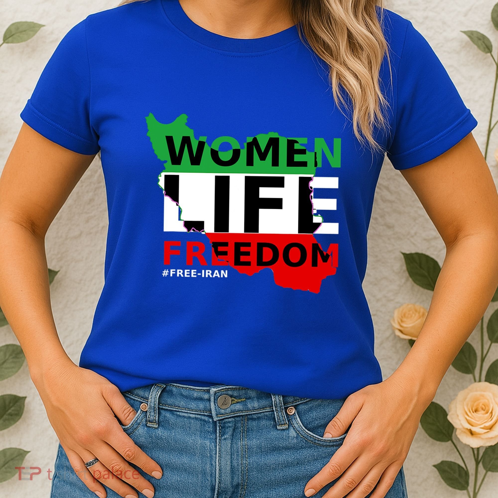 Free Iran Life Freedom Stand With Persian Cute Gift Women's T-Shirt