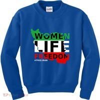 Free Iran Life Freedom Stand With Persian Cute Gift Kids Sweatshirt thumb 0