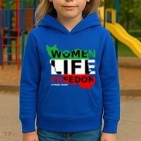 Free Iran Life Freedom Stand With Persian Cute Gift Kids Hoodie thumb 3