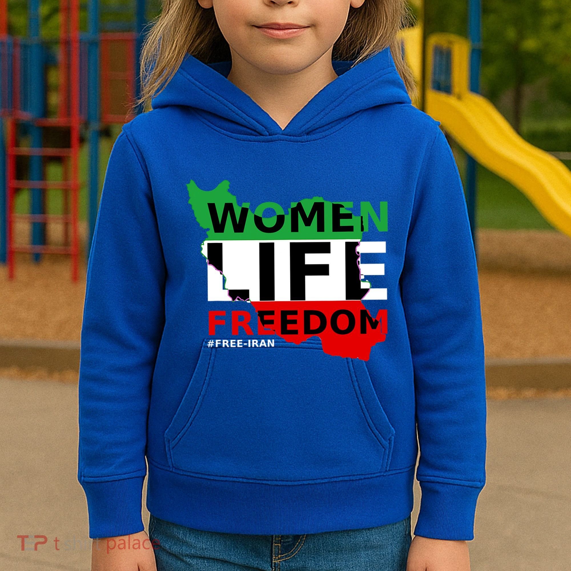 Free Iran Life Freedom Stand With Persian Cute Gift Kids Hoodie