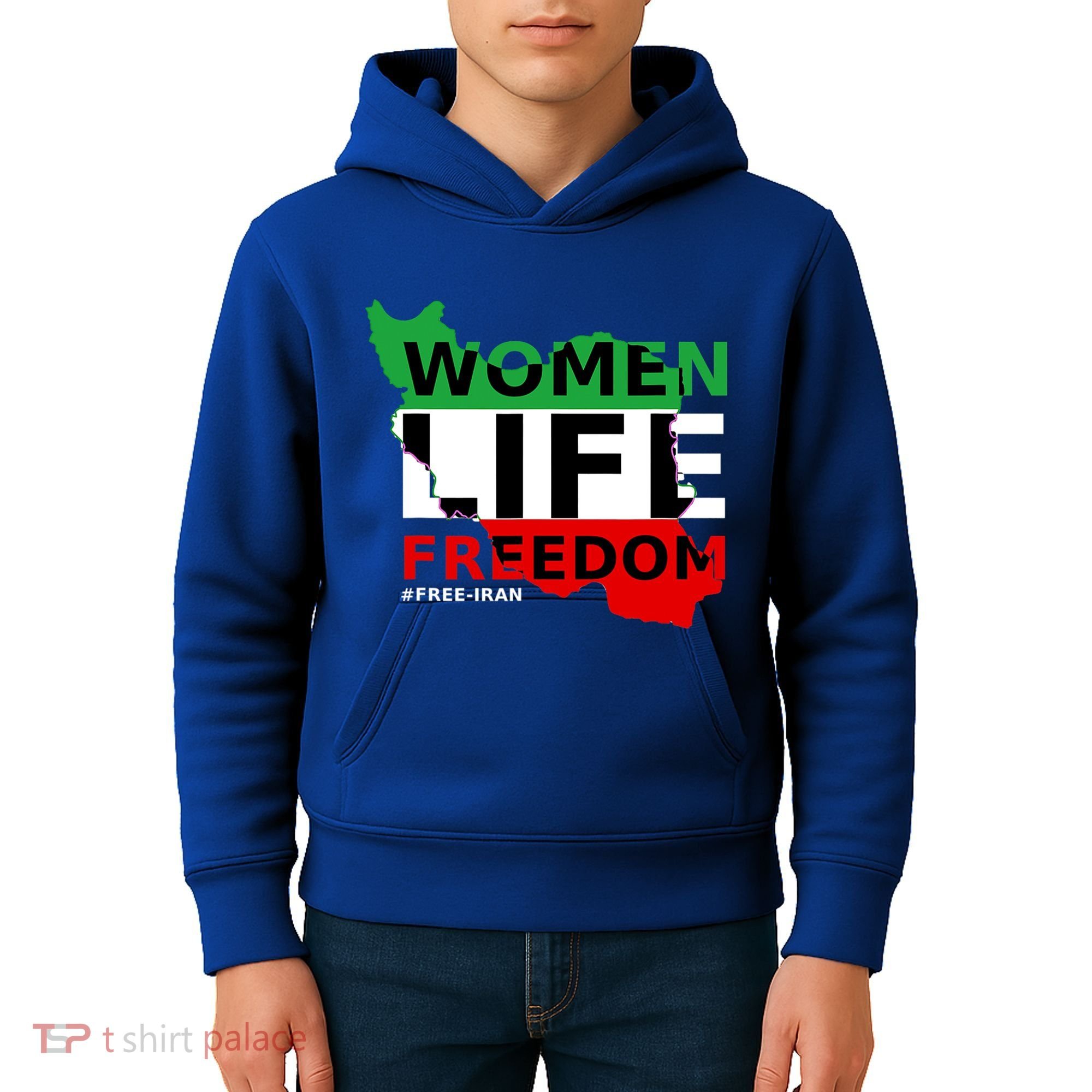 Free Iran Life Freedom Stand With Persian Cute Gift Kids Hoodie