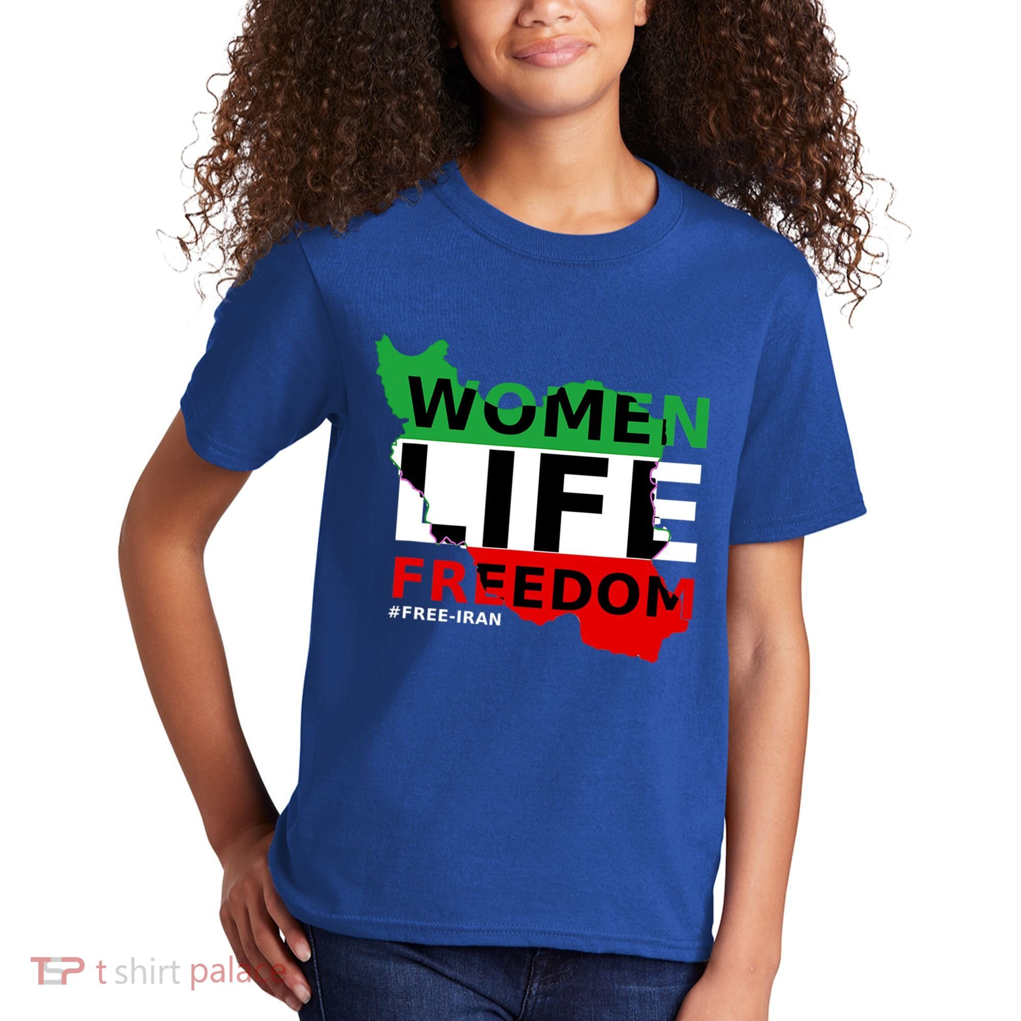 Free Iran Life Freedom Stand With Persian Cute Gift Kids T-Shirt