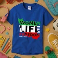 Free Iran Life Freedom Stand With Persian Cute Gift Kids T-Shirt thumb 3