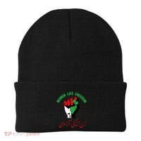 Free Iran Life Freedom Stand With Persian Iran Gift Beanie thumb 0