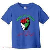Free Iran Life Freedom Stand With Persian Iran Gift Toddler T-Shirt thumb 0