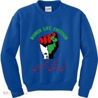 Free Iran Life Freedom Stand With Persian Iran Gift Kids Sweatshirt thumb 0