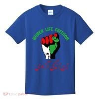 Free Iran Life Freedom Stand With Persian Iran Gift Kids T-Shirt thumb 0