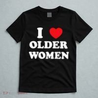Funny I Love Older Women Heart Hot Moms T-Shirt thumb 5