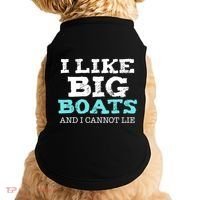 Funny I Like Big Boats And I Cannot Lie Cruise Boating Gift Doggie Tank thumb 0