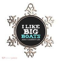Funny I Like Big Boats And I Cannot Lie Cruise Boating Gift Ornament thumb 0