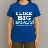 Funny I Like Big Boats And I Cannot Lie Cruise Boating Gift T-Shirt thumb 4