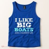 Funny I Like Big Boats And I Cannot Lie Cruise Boating Gift Tank Top thumb 2