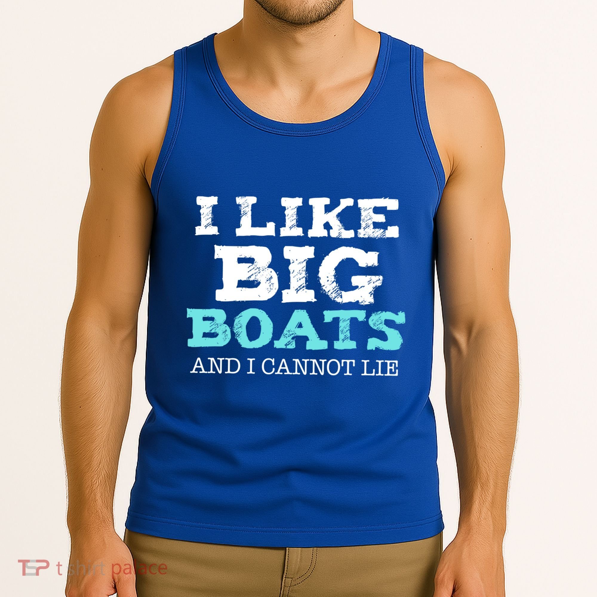 Funny I Like Big Boats And I Cannot Lie Cruise Boating Gift Tank Top