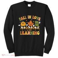 Fall In Love With Learning Retro Pumpkin Thanksgiving Sweatshirt thumb 0