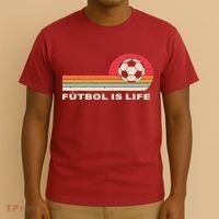 Futbol Is Life Football Lovers Soccer Funny T-Shirt thumb 3