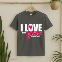 Funny I Love You I Love When You Feed Me Tacos T-Shirt thumb 2