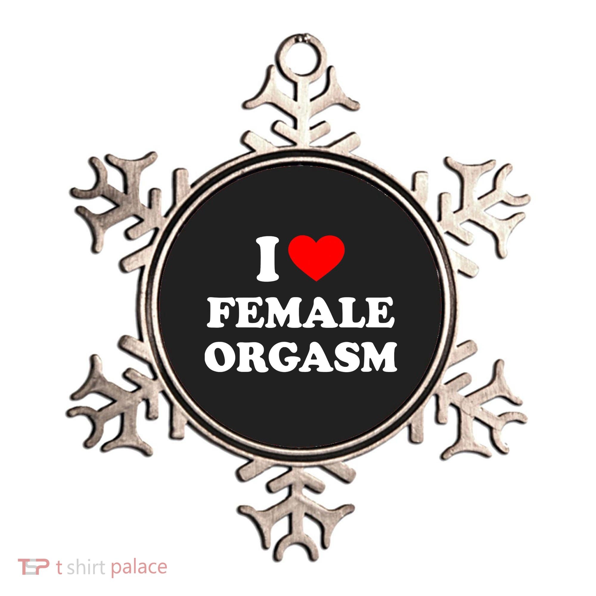 Funny I Love Female Orgasm Ornament
